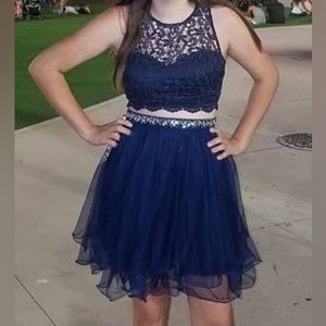 navy blue formal dress size 3